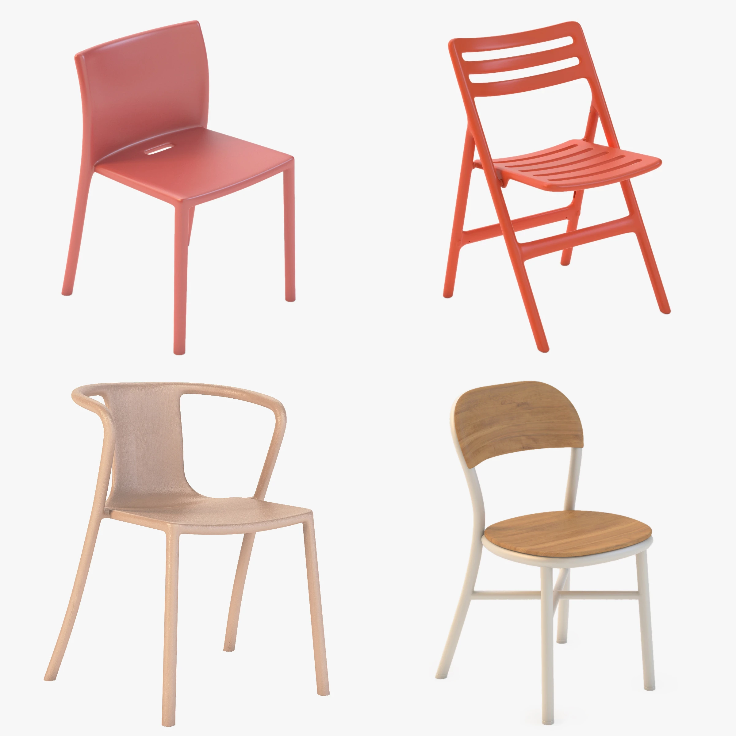 Magis Chair Collection 01 3D Model_01